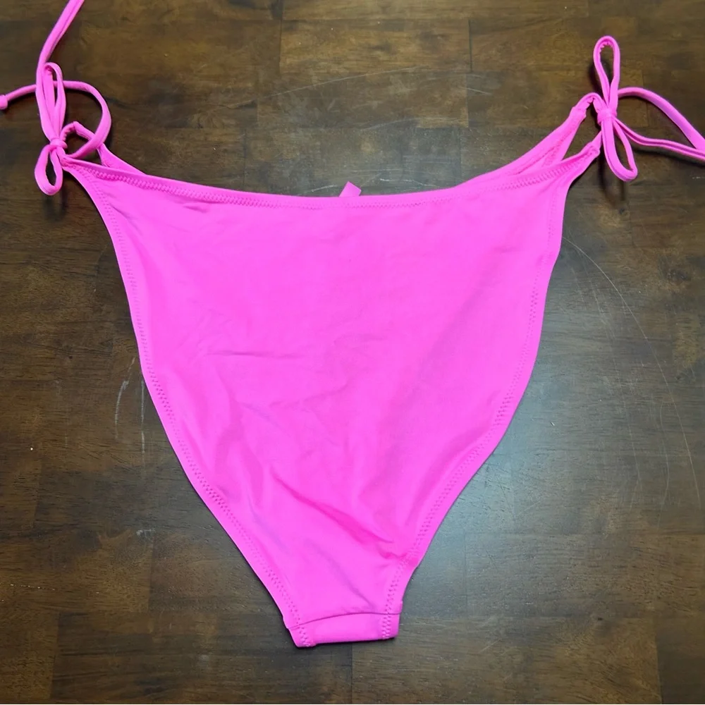 NWT SKIMS Swim Dipped Tie Bottoms in Taffy Pink SW-TBM-0797 Size 3X